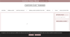 Desktop Screenshot of lecartonnageparisien.fr